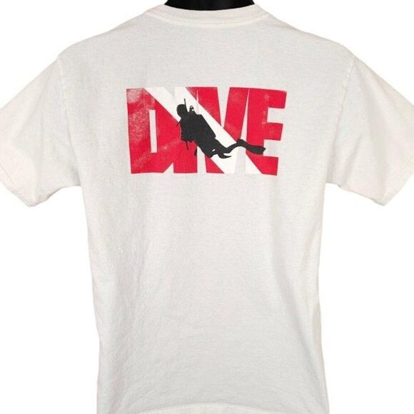 Vintage Scuba Diving T Shirt Mens Size Medium Y2K Cabo San Lucas Mexico Travel - Picture 1 of 7